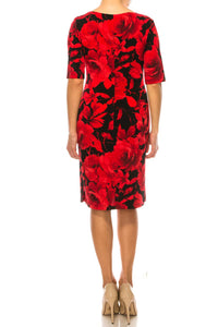 Connected Apparel - 3/4 Sleeve Jersey Dress
