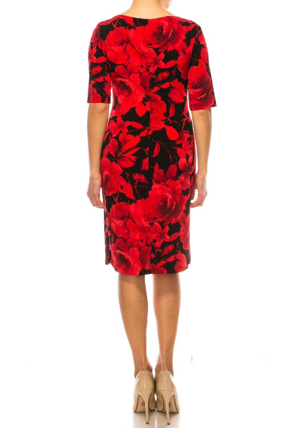 Connected Apparel - 3/4 Sleeve Jersey Dress