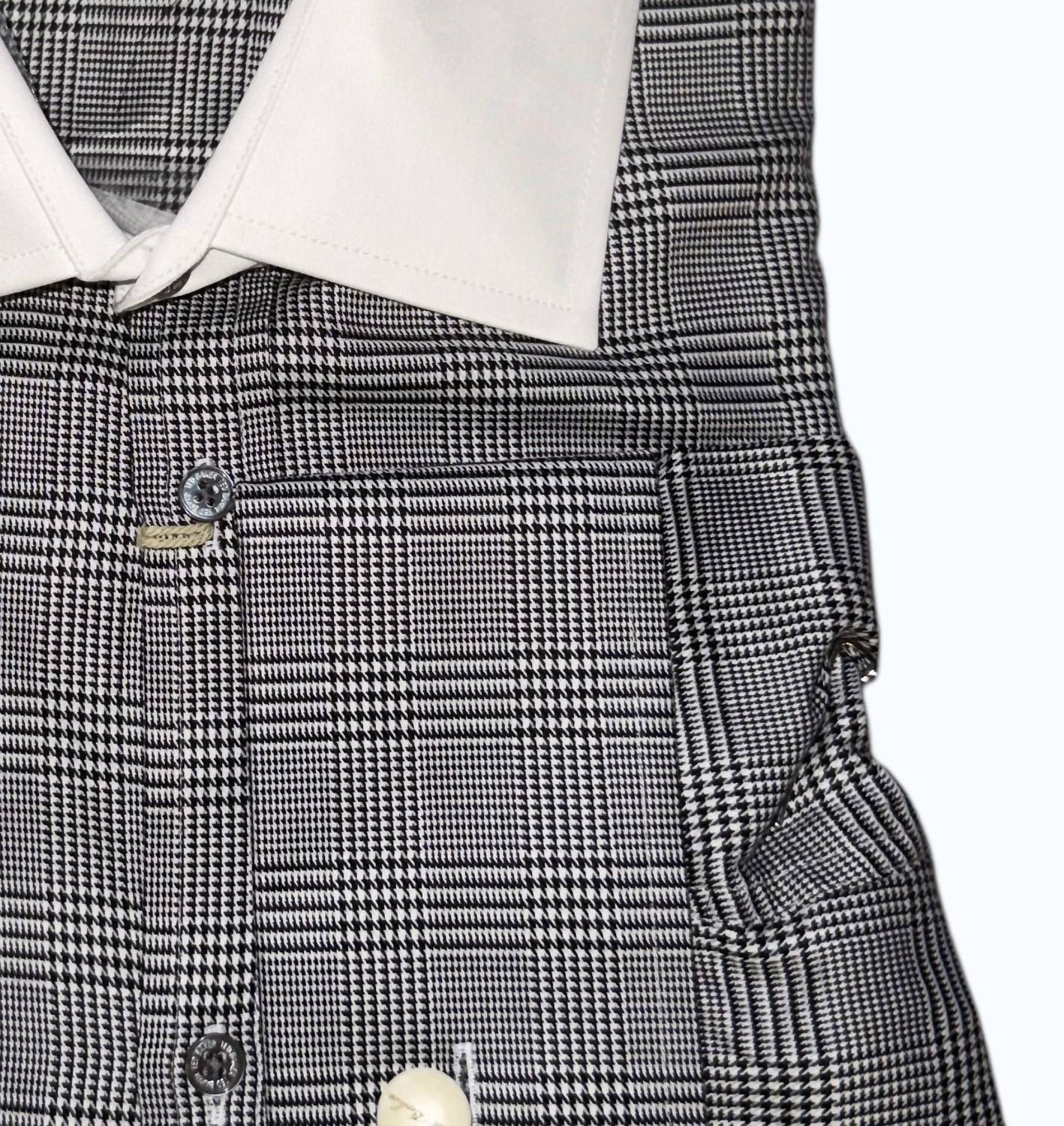 TED BAKER Women's Archieve Pow Check Shirt in black - women's shirt - detail view