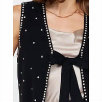 Current Air - Crystal Beaded Knit Vest