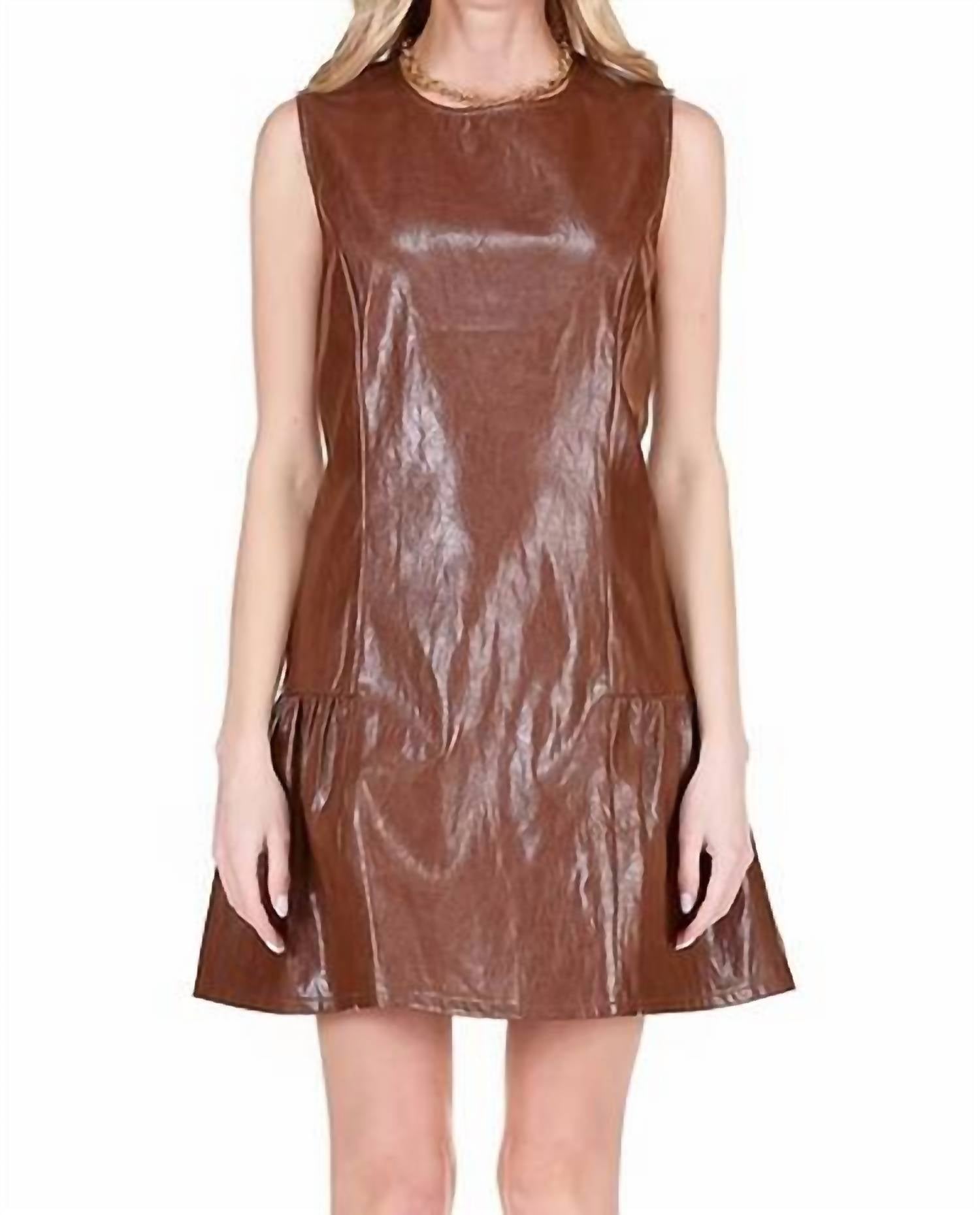 Joy Joy - Flounced Hem Sleeveless Dress