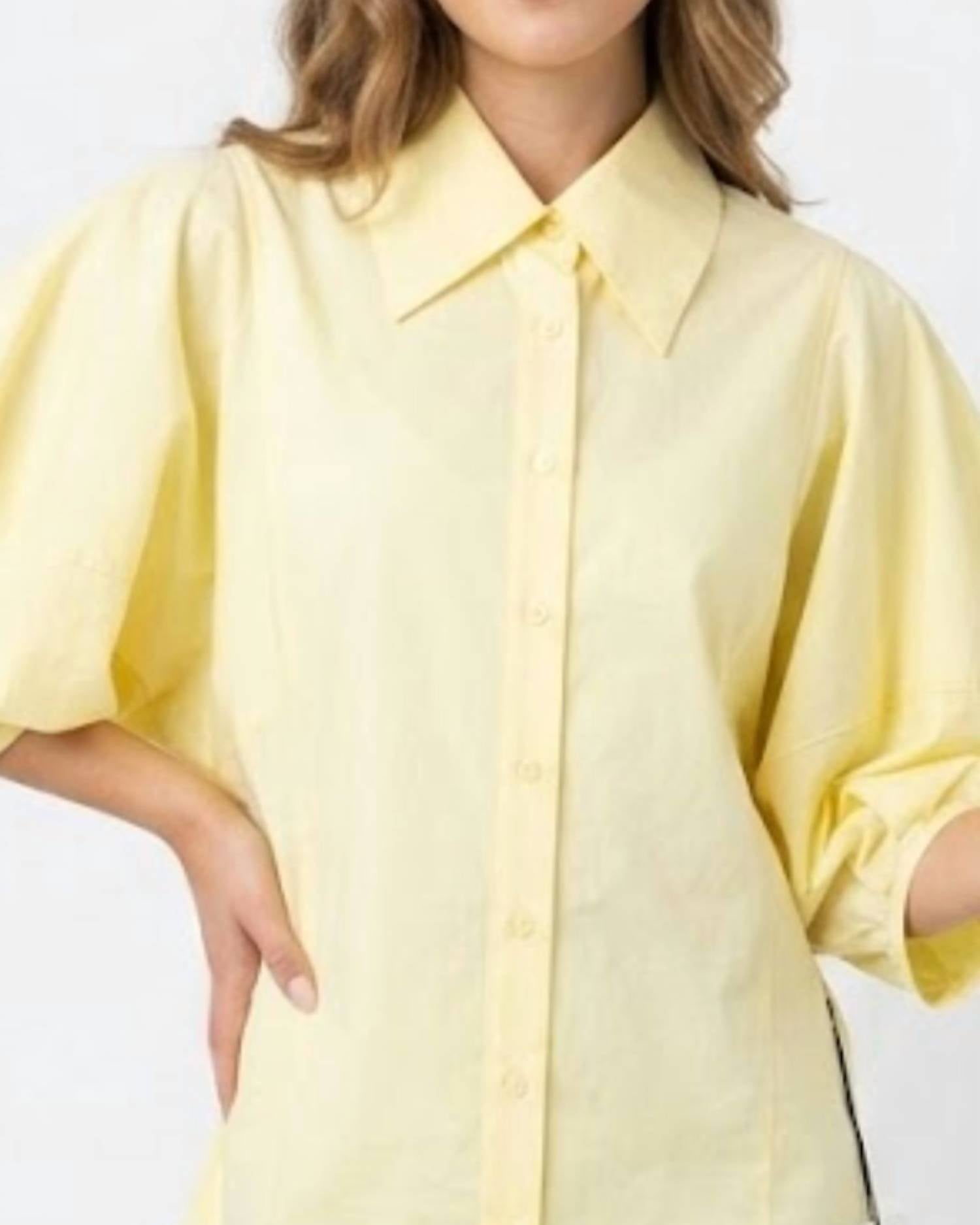 Pinch - Balloon Short Sleeve Blouse