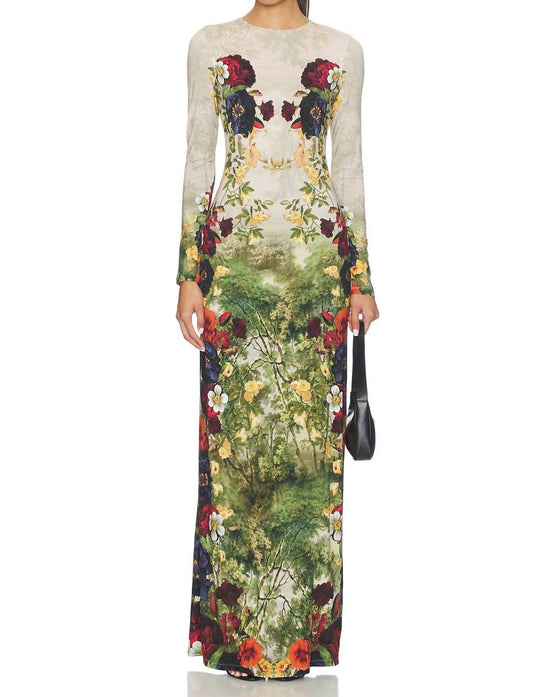 Alice + Olivia - Delora Maxi Forbidden Forest Dress