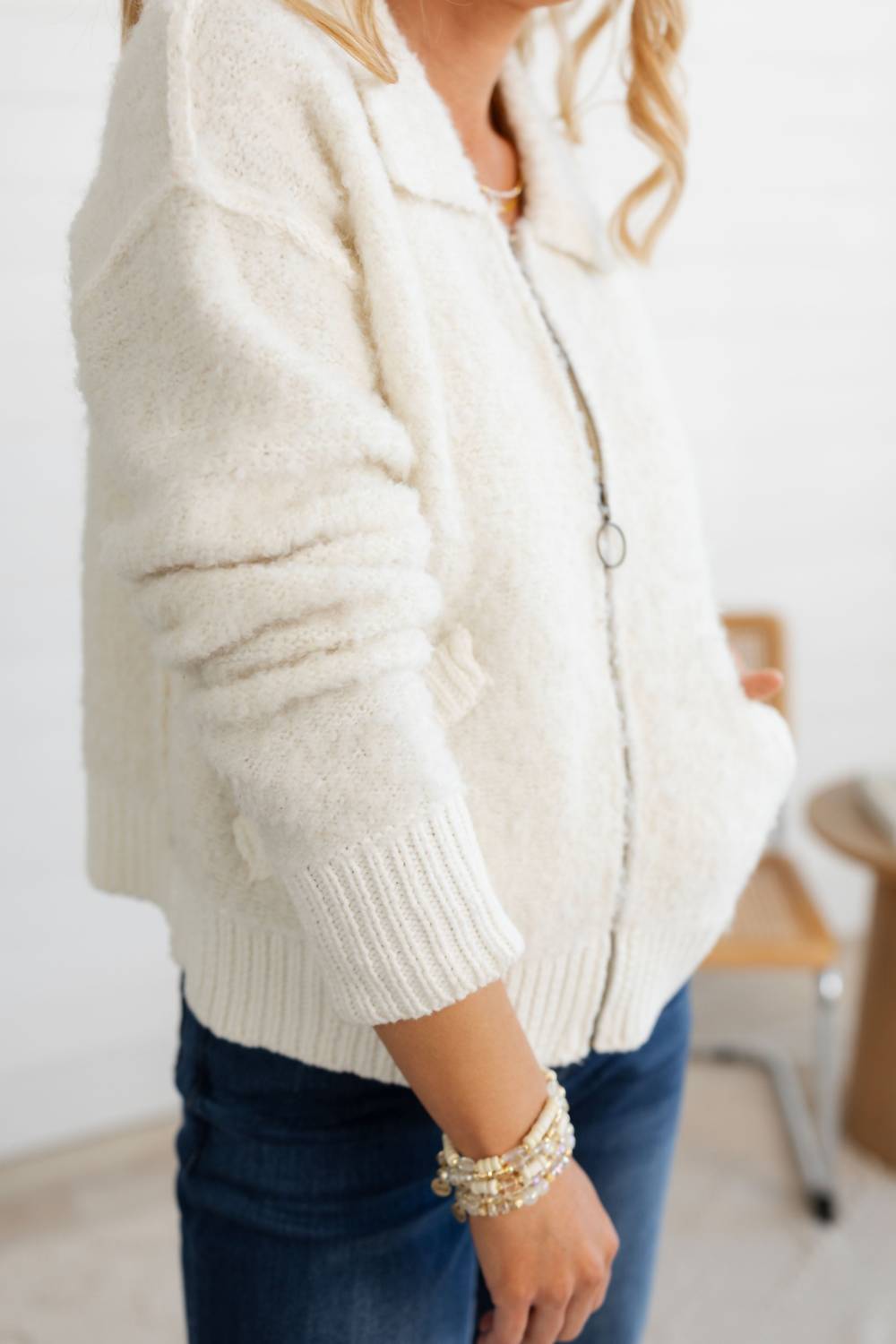 Mystree - Zip-up Sweater Jacket