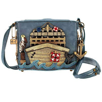 Mary Frances - All Aboard Cruise Ship Crossbody Clutch Purse