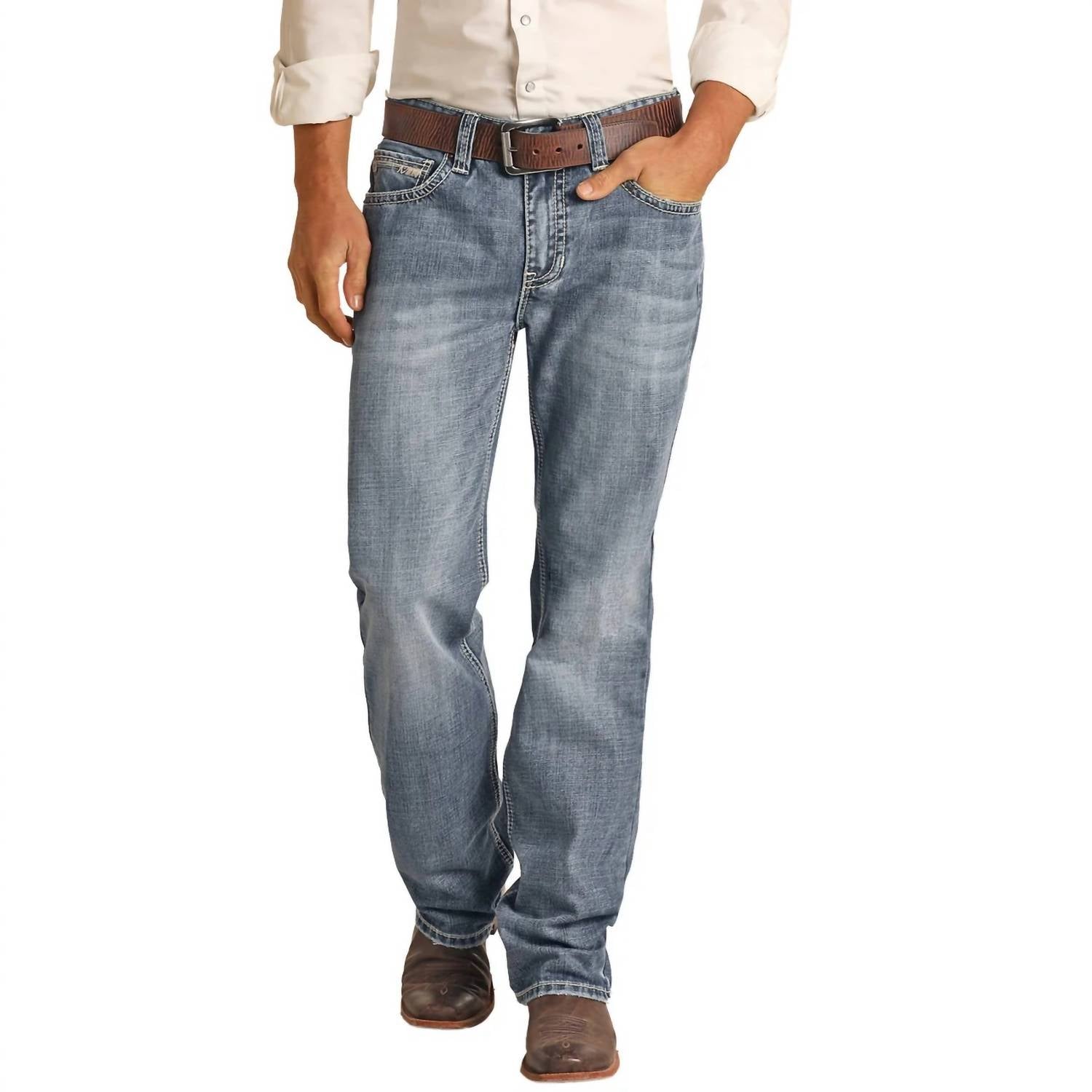 Rock & Roll Denim - Double Barrel Relaxed Straight Leg Jean
