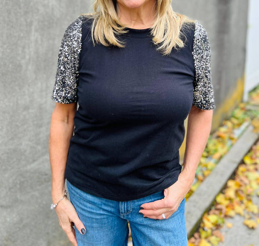 Brave + True - Ritz Sequin Tee
