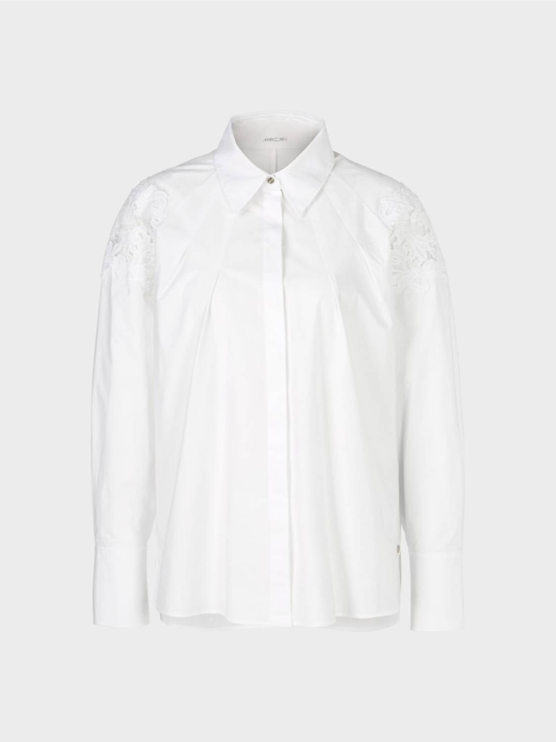 Marc Cain - Lace Appliqué Long Sleeve Blouse