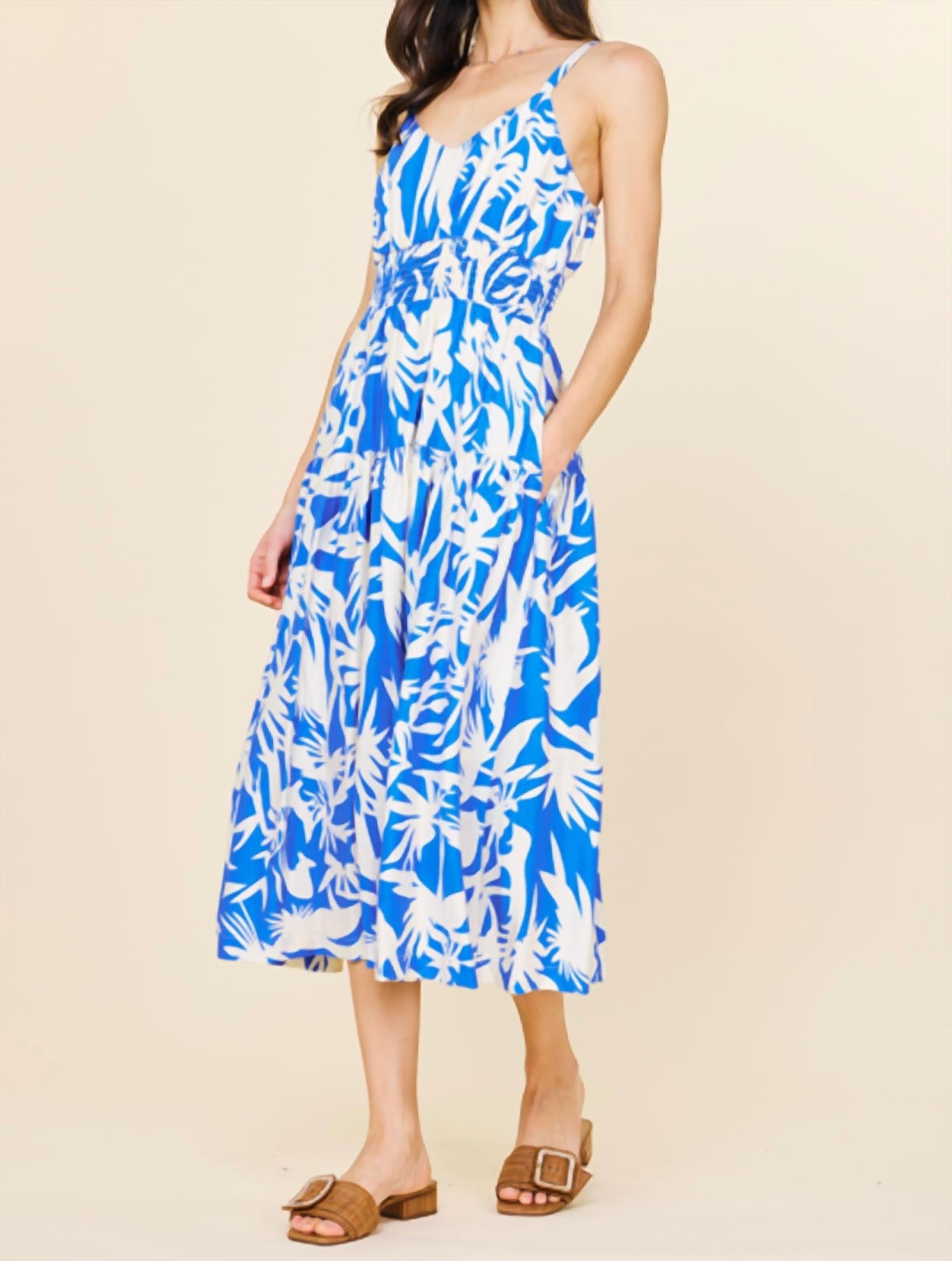Skies Are Blue - Alma Floral Maxi Dress