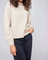 Gentle Fawn Crane Crewneck Sweater in cream - women's sweater