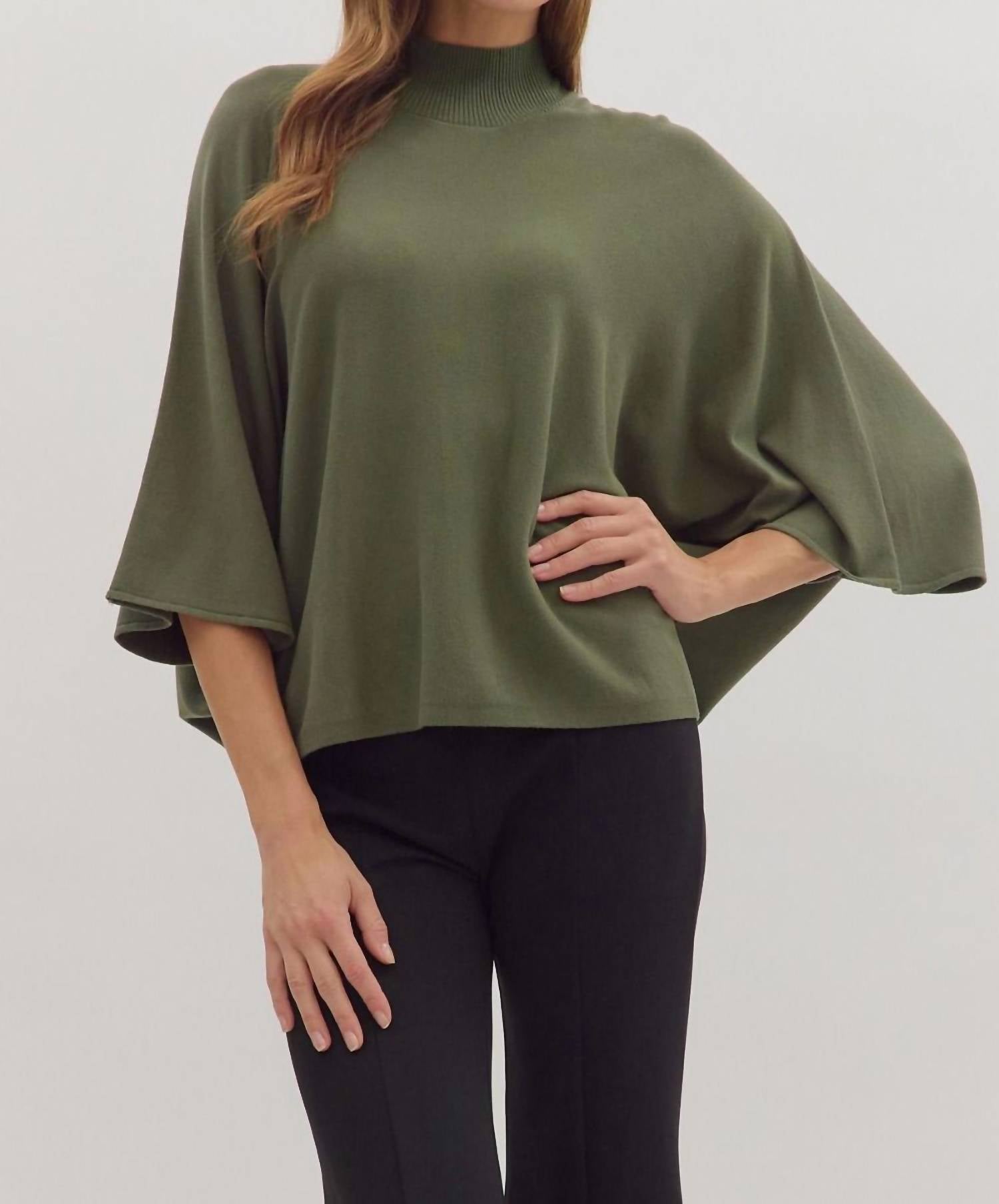 Entro - Draped Knit Top