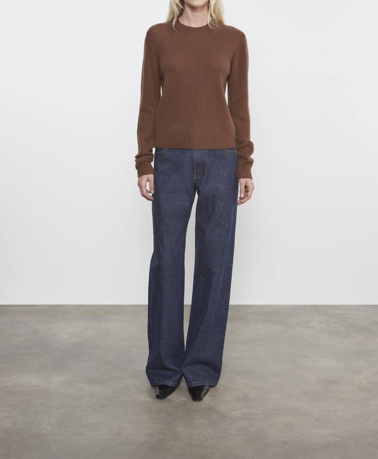 Enza Costa - CASHMERE EASY LONG SLEEVE CREW TOP