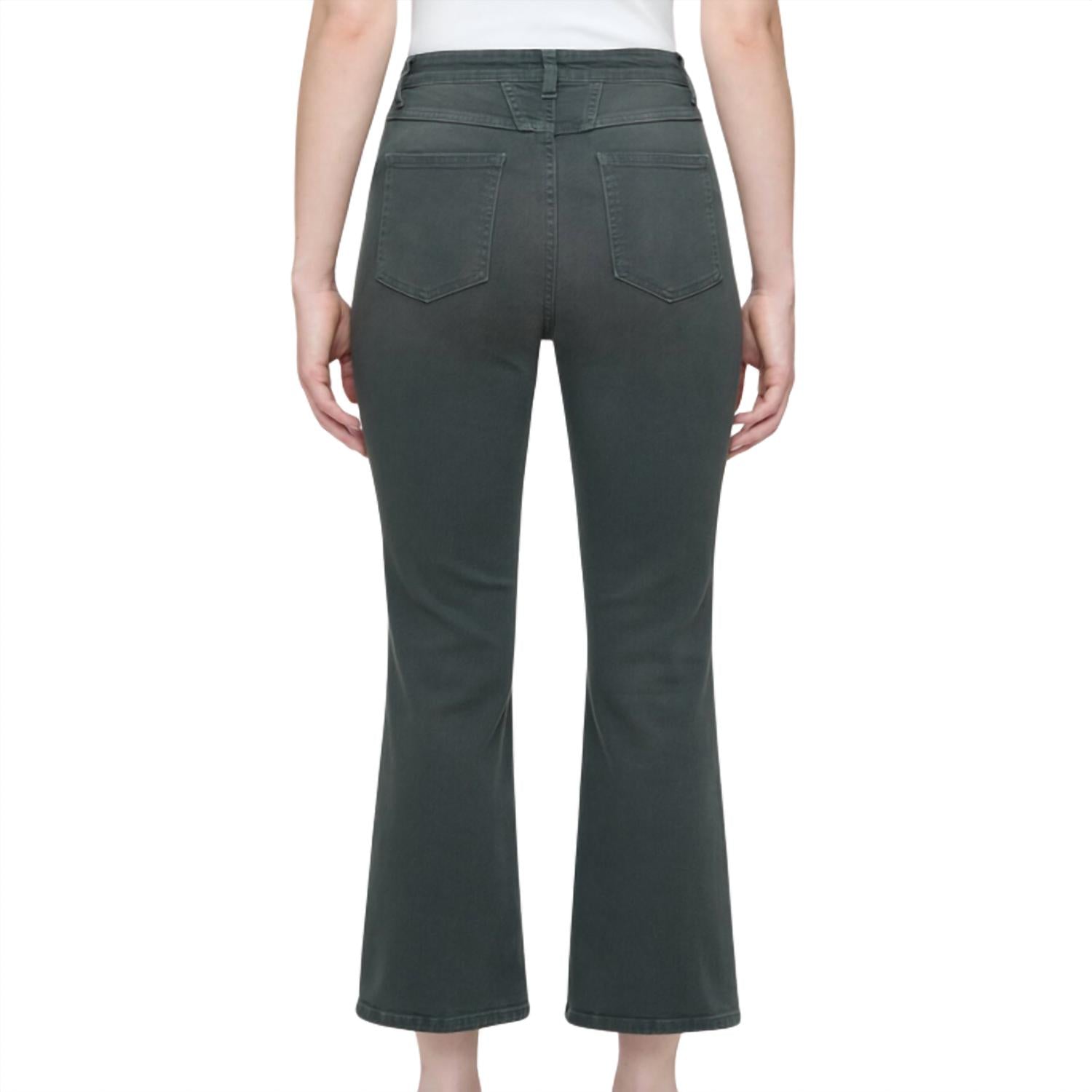 CLOSED Women's High Sun Jean in pine green - women's jeans - detail view