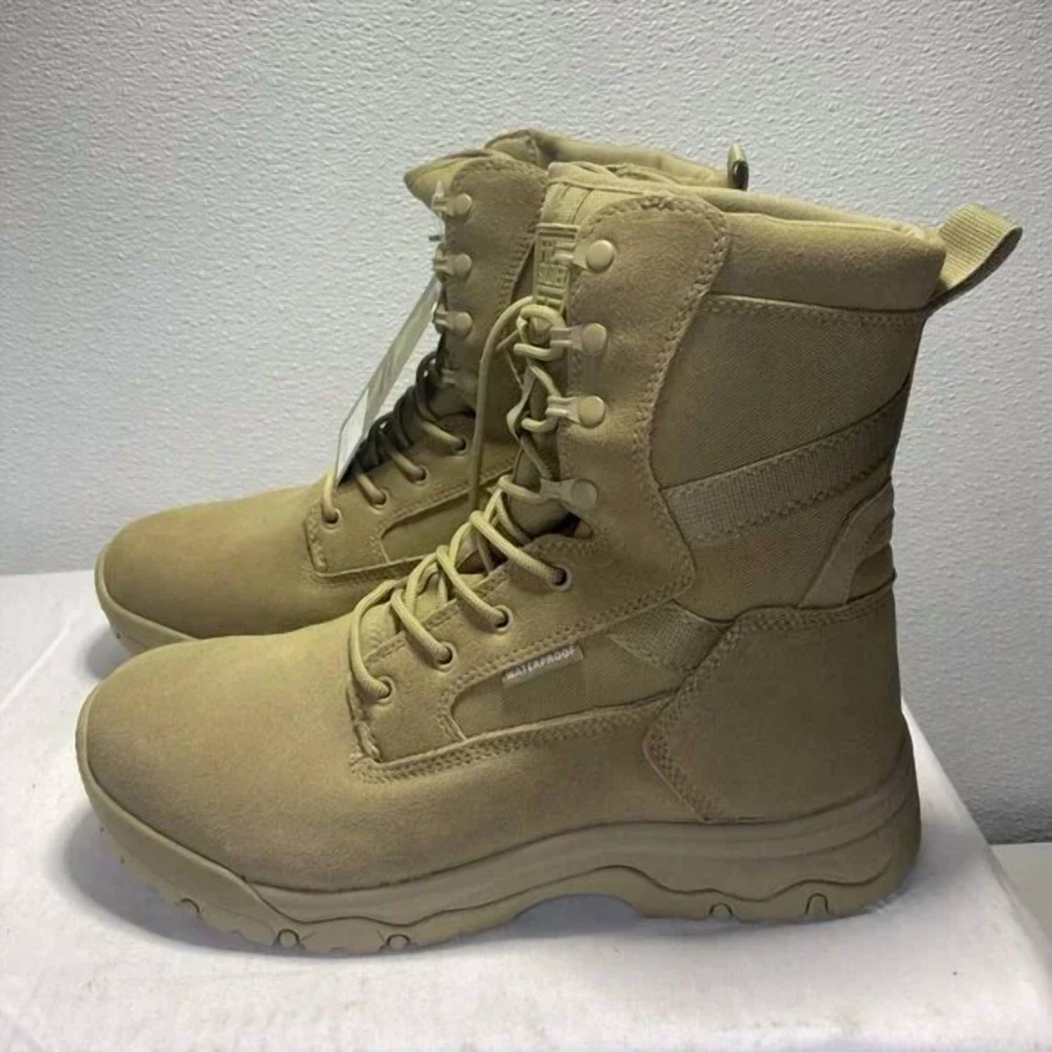 Free Soldier Men's Tactical Lace-up Desert Boots in tan - men's boots