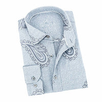 Eight X - Men's Big Paisley Jacquard Button Down Shirt