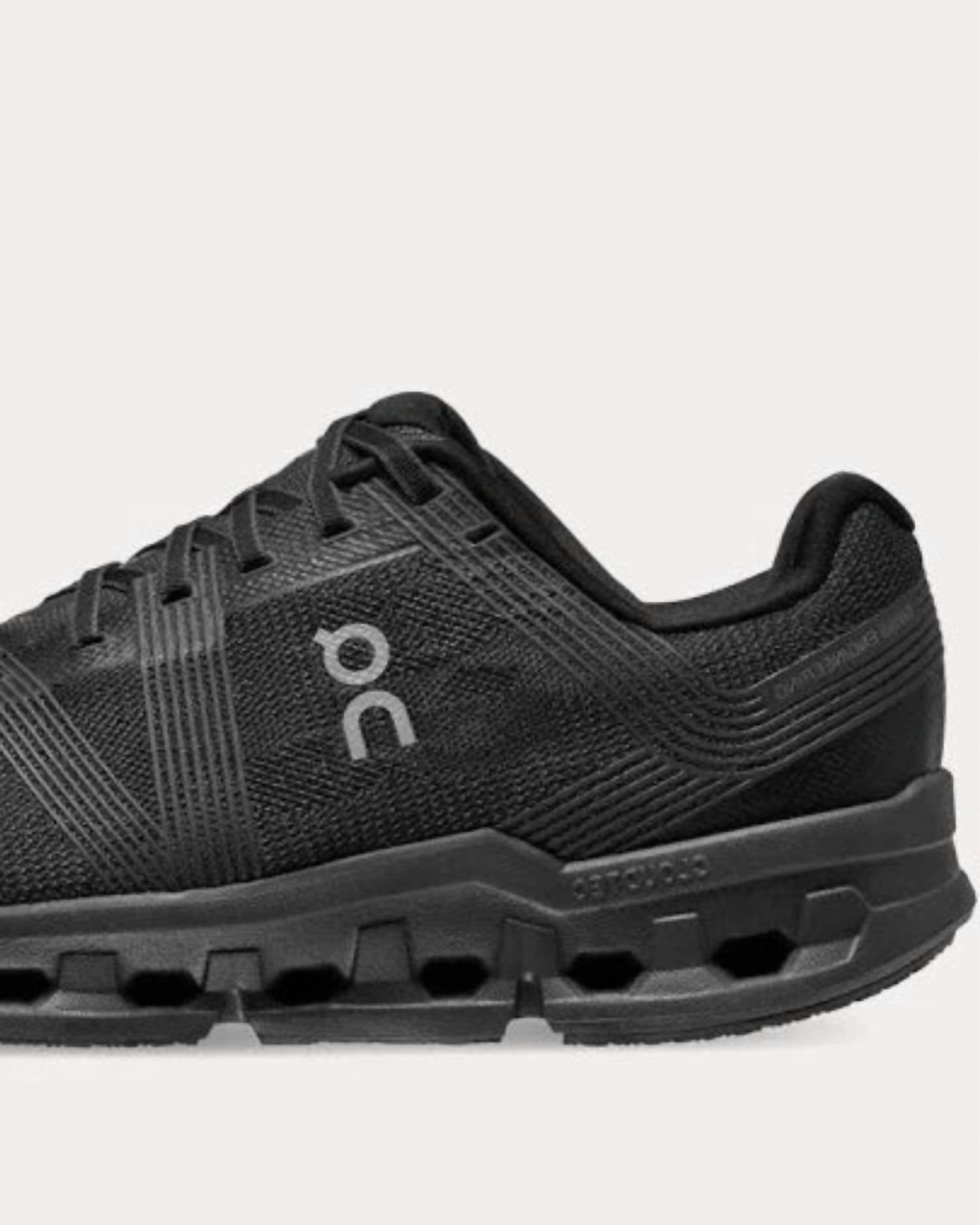 On Women's Cloudgo Wide Running Shoes in black eclipse - women's sneaker - detail view