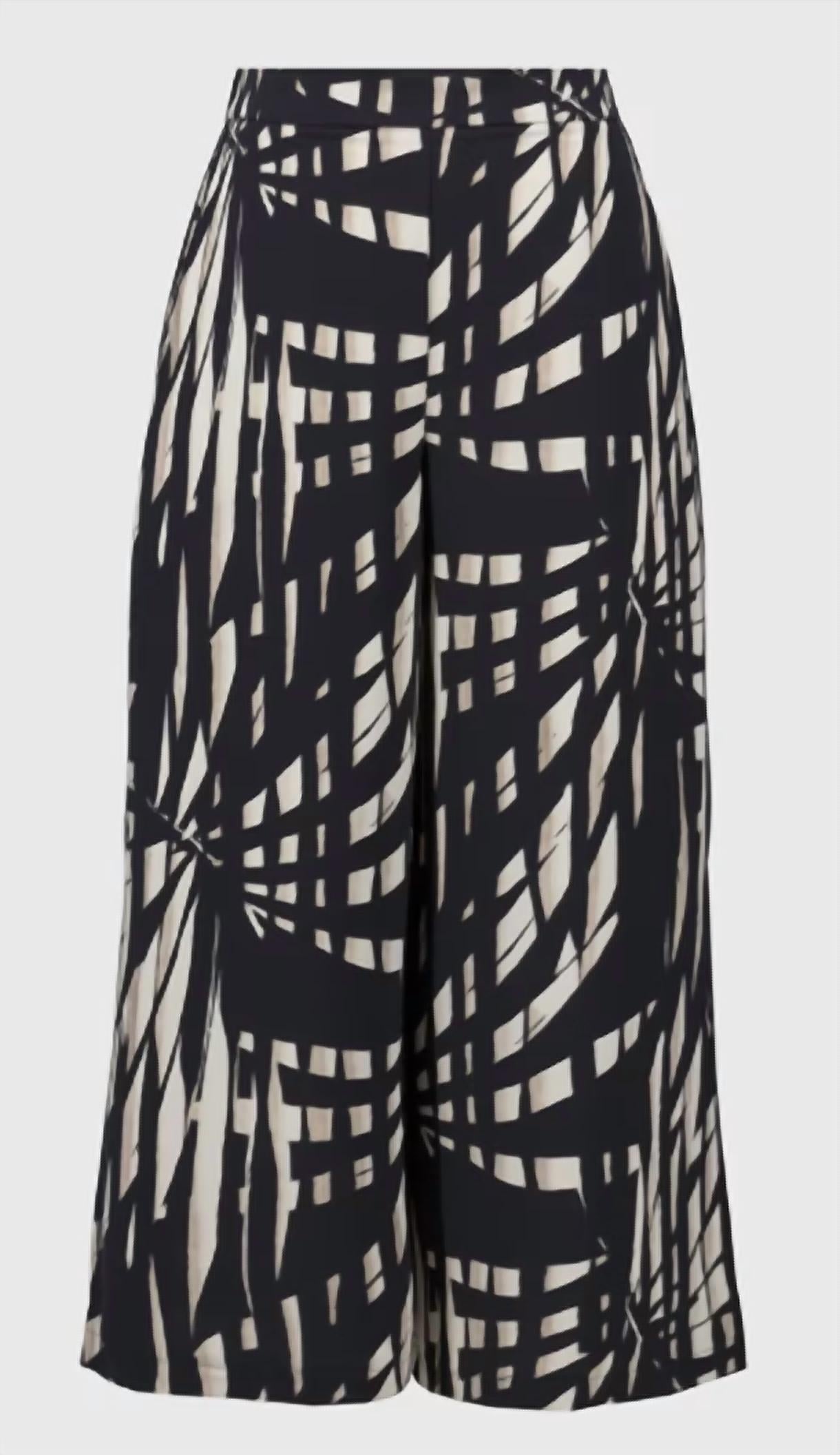 Joseph Ribkoff - Woven Tropical Print Culotte Pant