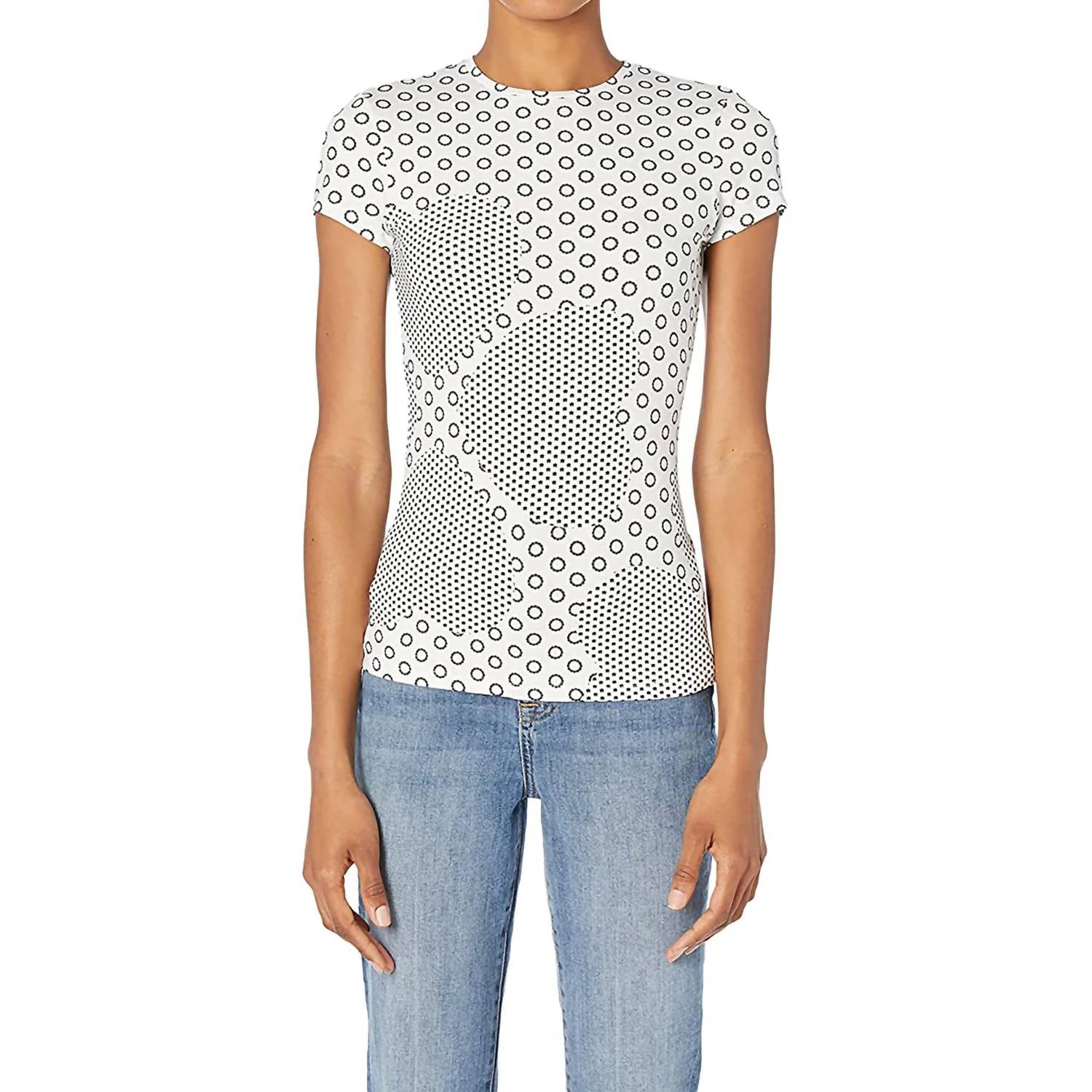 Sirah Heart Printed Fitted Tee