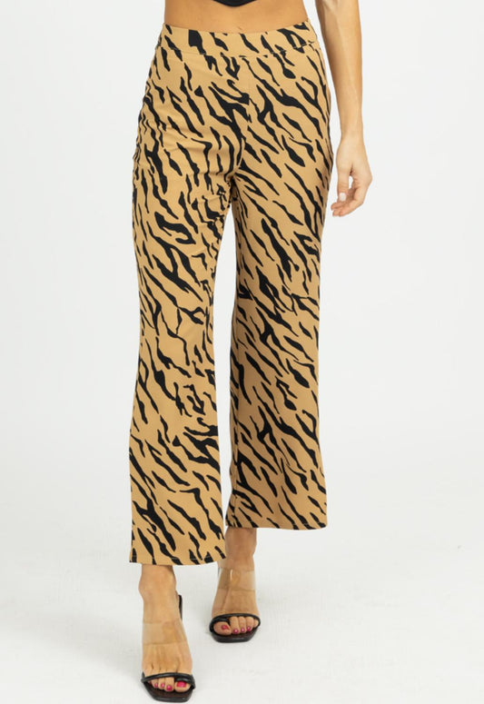 ZEBRA WIDE LEG PANTS