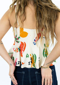 Astr - Alma Tie Front Top