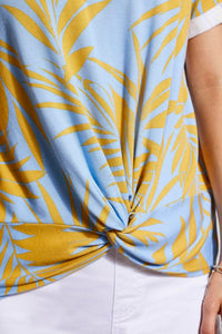 Tribal - Knot Hem Roll Sleeve Tee