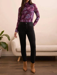 Tribal - Audrey Boundless Stretch Denim Straight Leg Crop Jeans