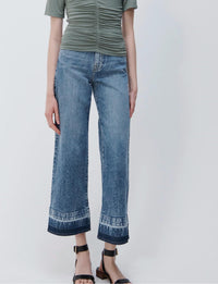SIMKHAI Jude Wide Leg Jeans in sherwood - women's jeans