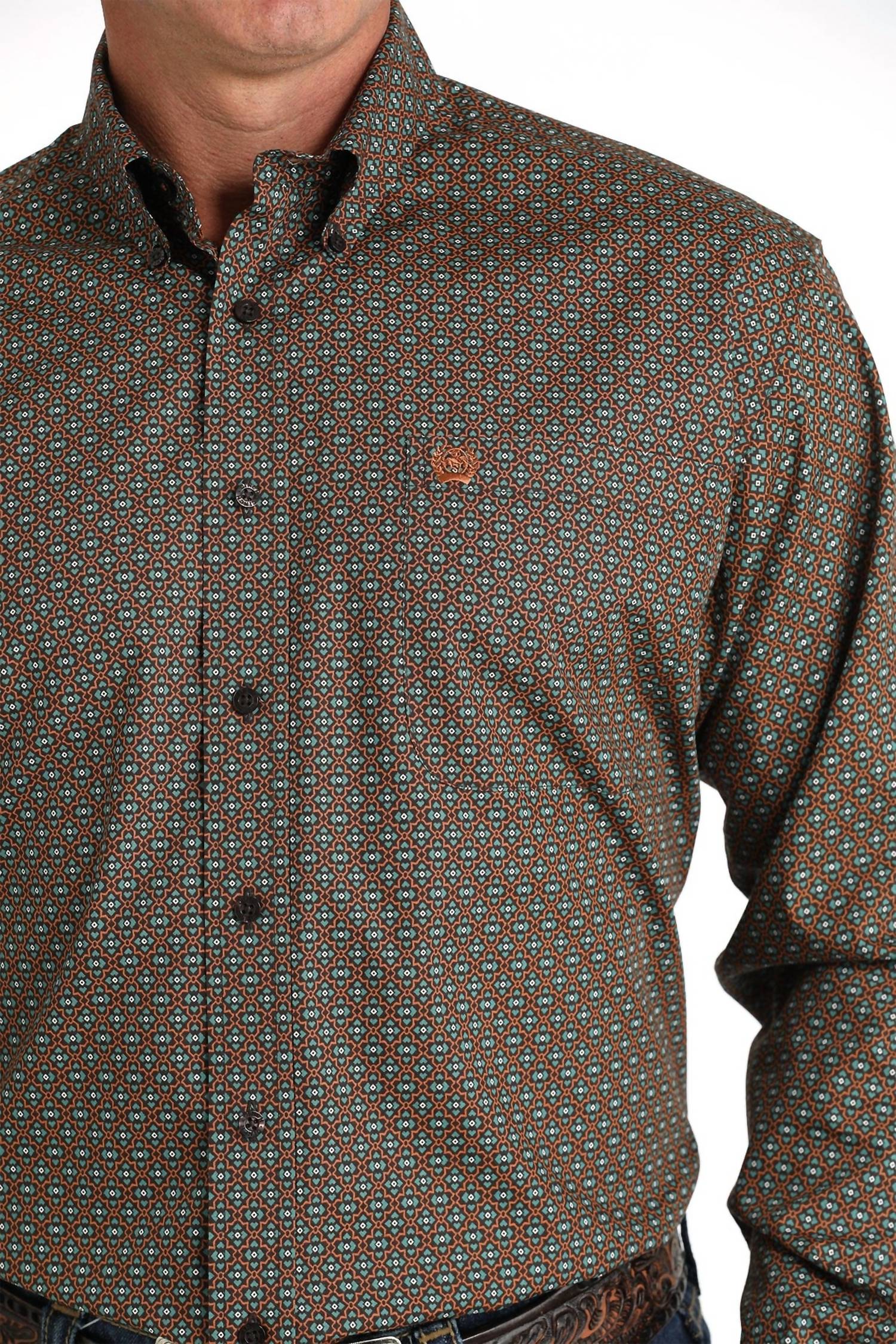 Cinch - Plain Weave Long Sleeve Button Down Shirt