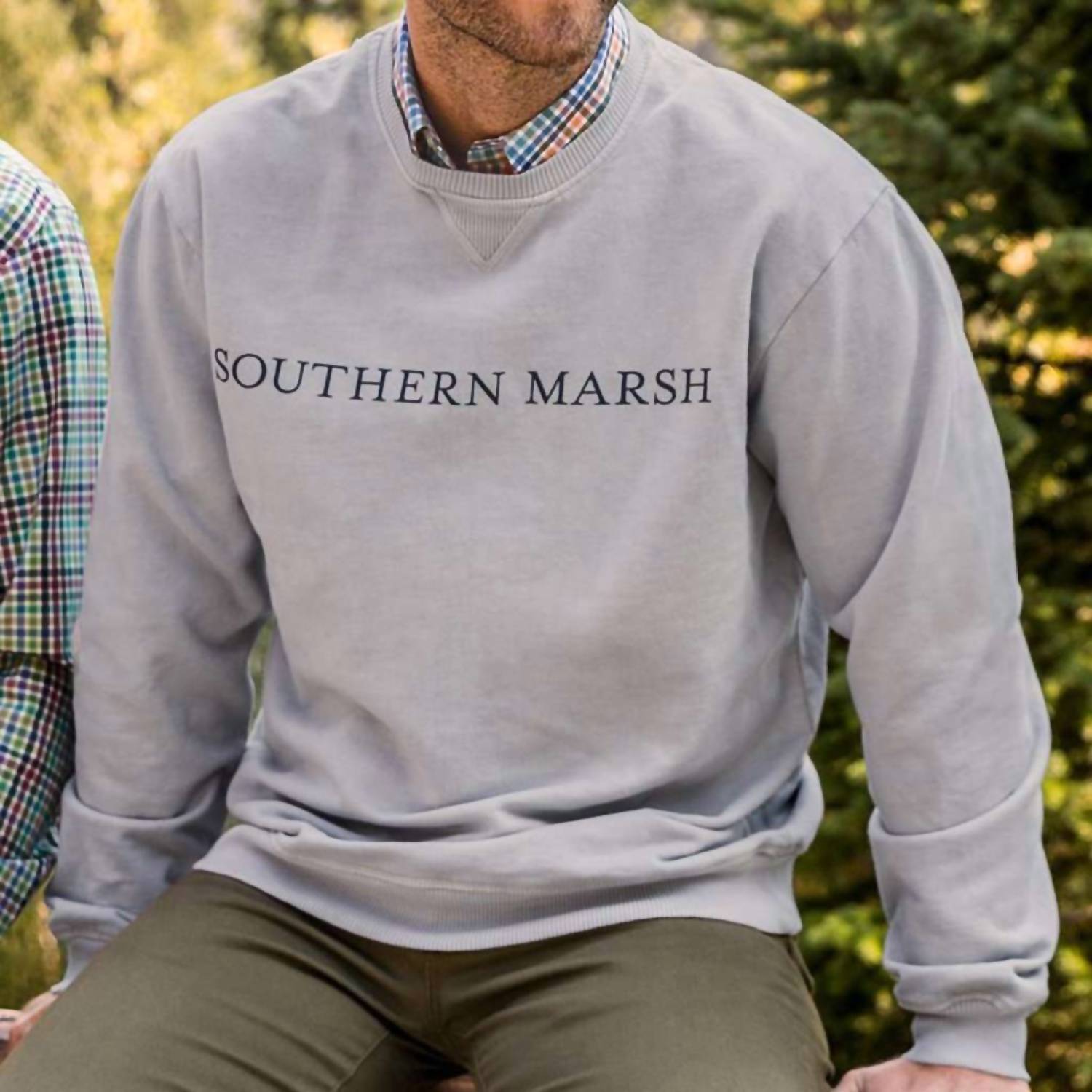 Southern Marsh - Men's Seawash Crewneck Sweatshirt