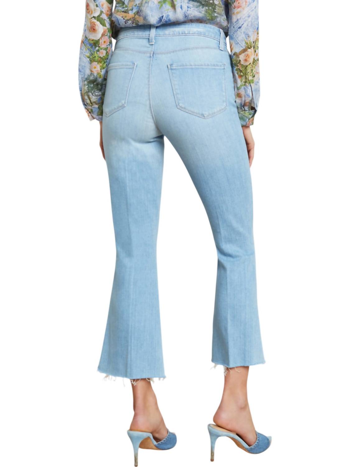 L'Agence - Kendra Crop Flare Denim Jeans