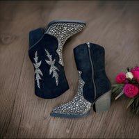 Very G - Women's Lux Rhinestone Booties