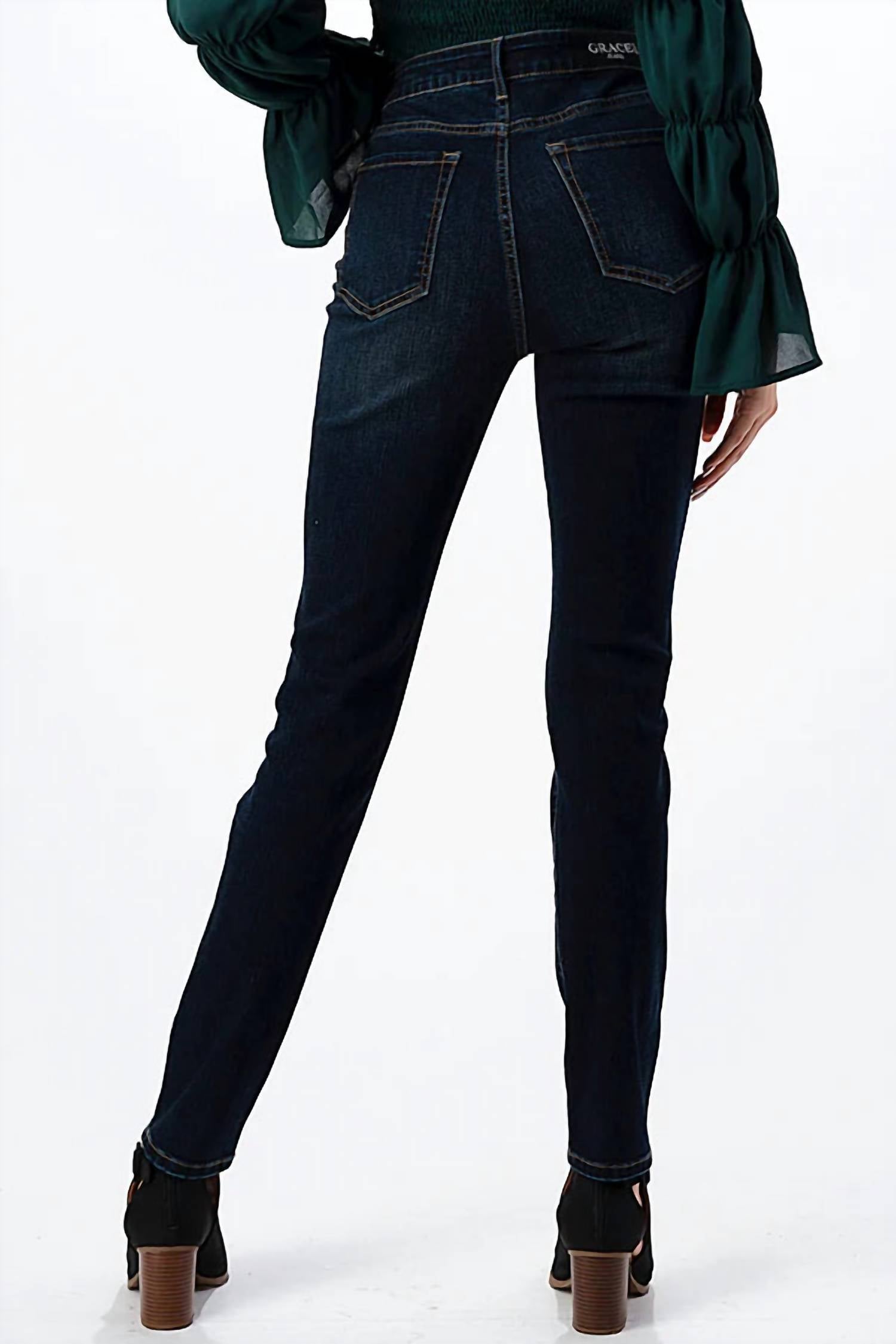 Grace In La - Distressed Skinny Jean