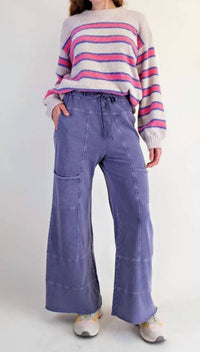 Easel - Mineral Washed Terry Pant