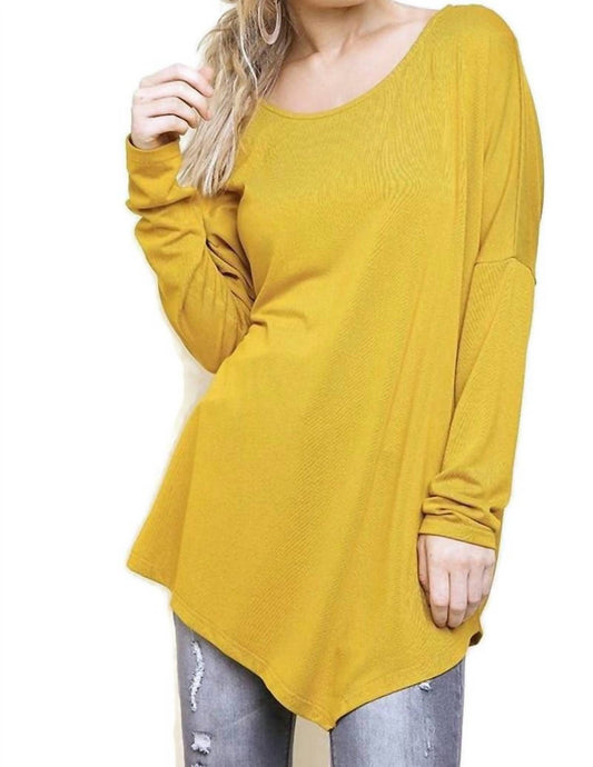 Umgee - Asymmetric Long Sleeve Top