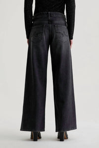 Ag Jeans - Adria Studded Low-rise Wide Leg Jeans