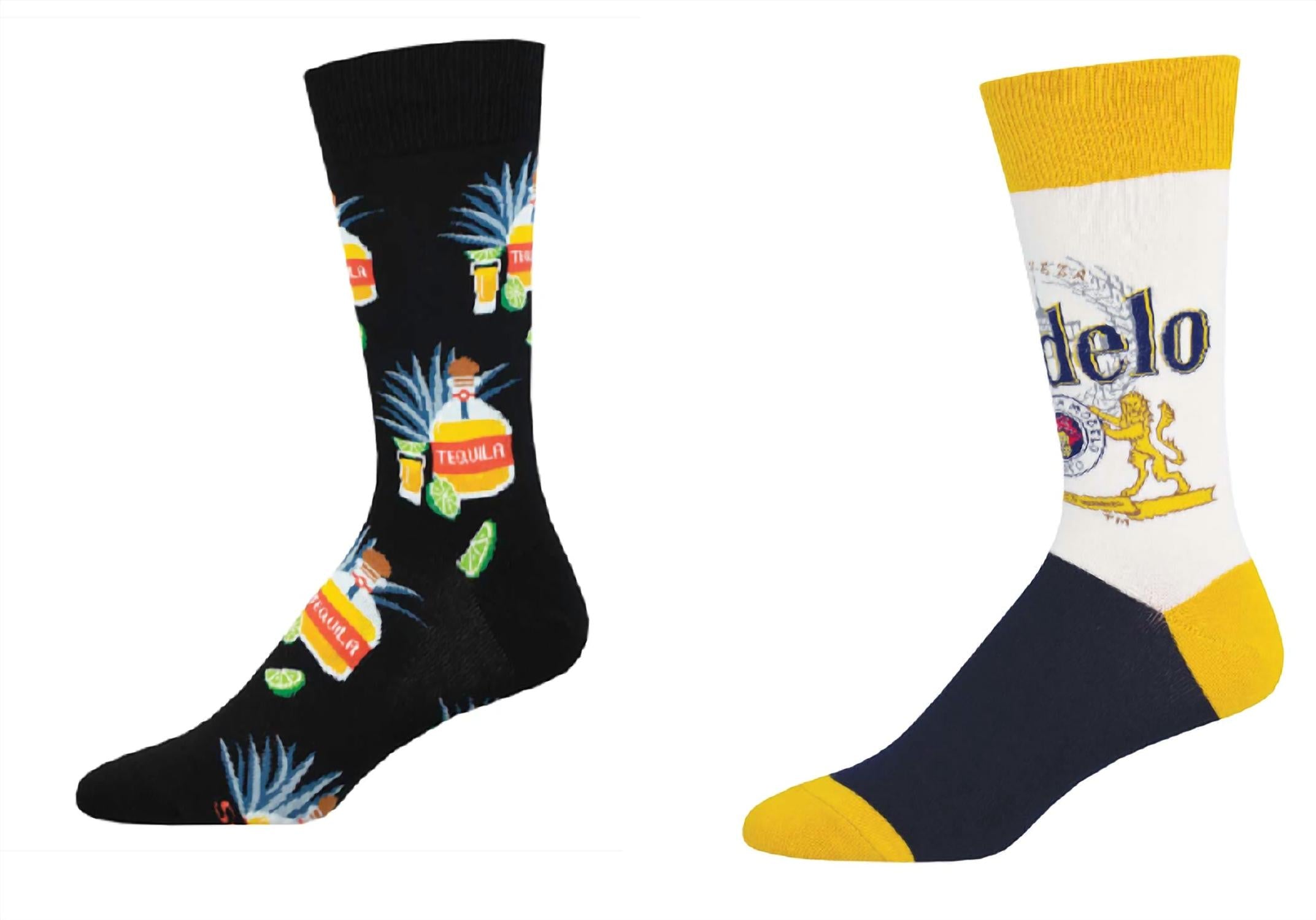 Socksmith - Men's Tequila & Modelo Socks - Set Of 2 Pair