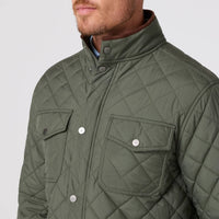 Mizzen + Main Brentwood Quilted Jacket in olive - men's jacket - view 5