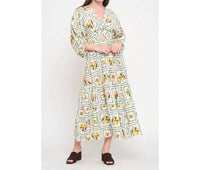 Meet Me In Santorini - Delight 3/4 Sleeve Maxi Dress