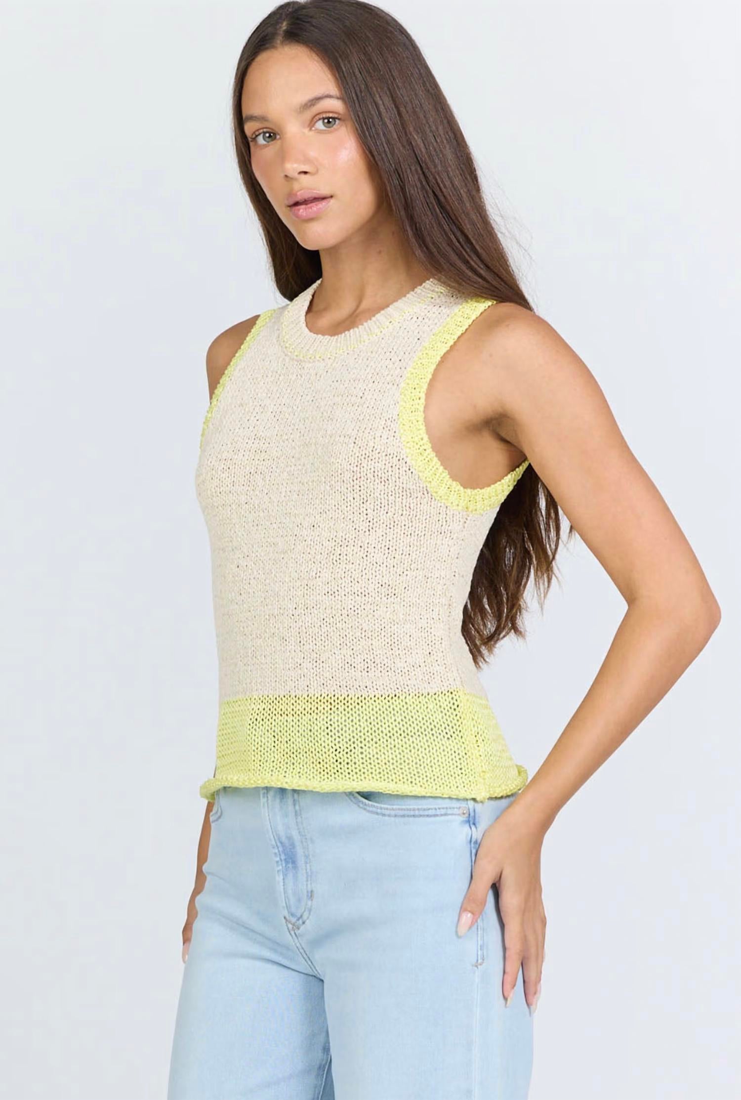 Dear John Denim - Bayla Crew Neck Sleeveless Classic Fit Top