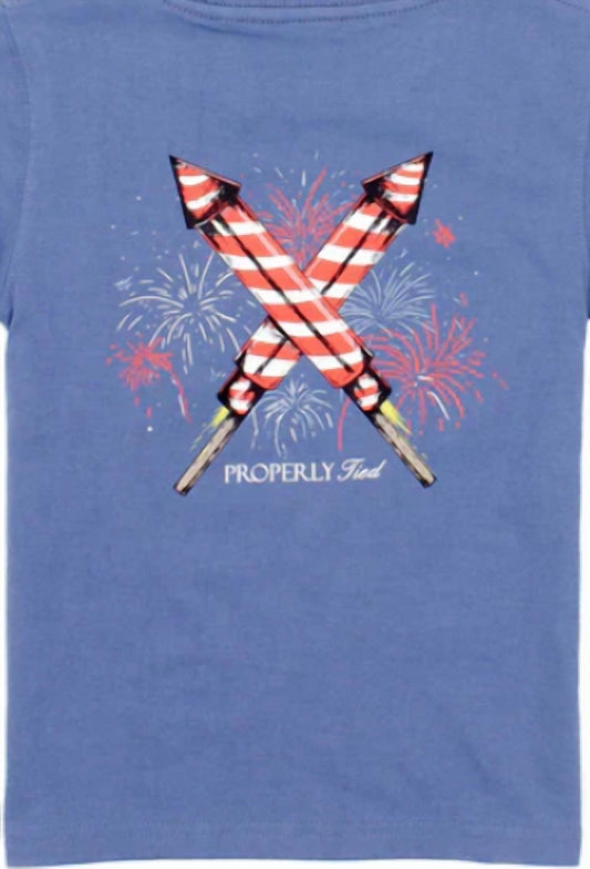 Properly Tied - Boy's Firecracker Short Sleeve Space Tee