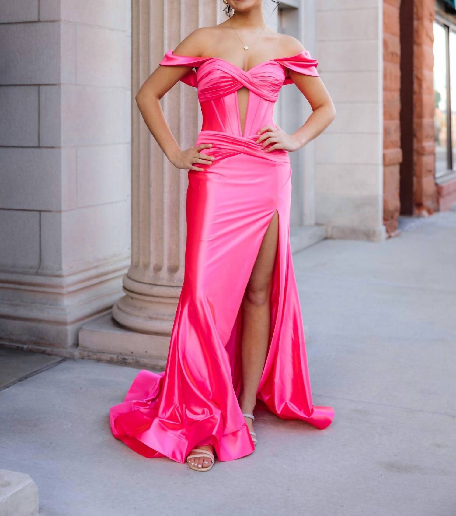 Sherri Hill Women's Prom Dress in candy pink - women's dress