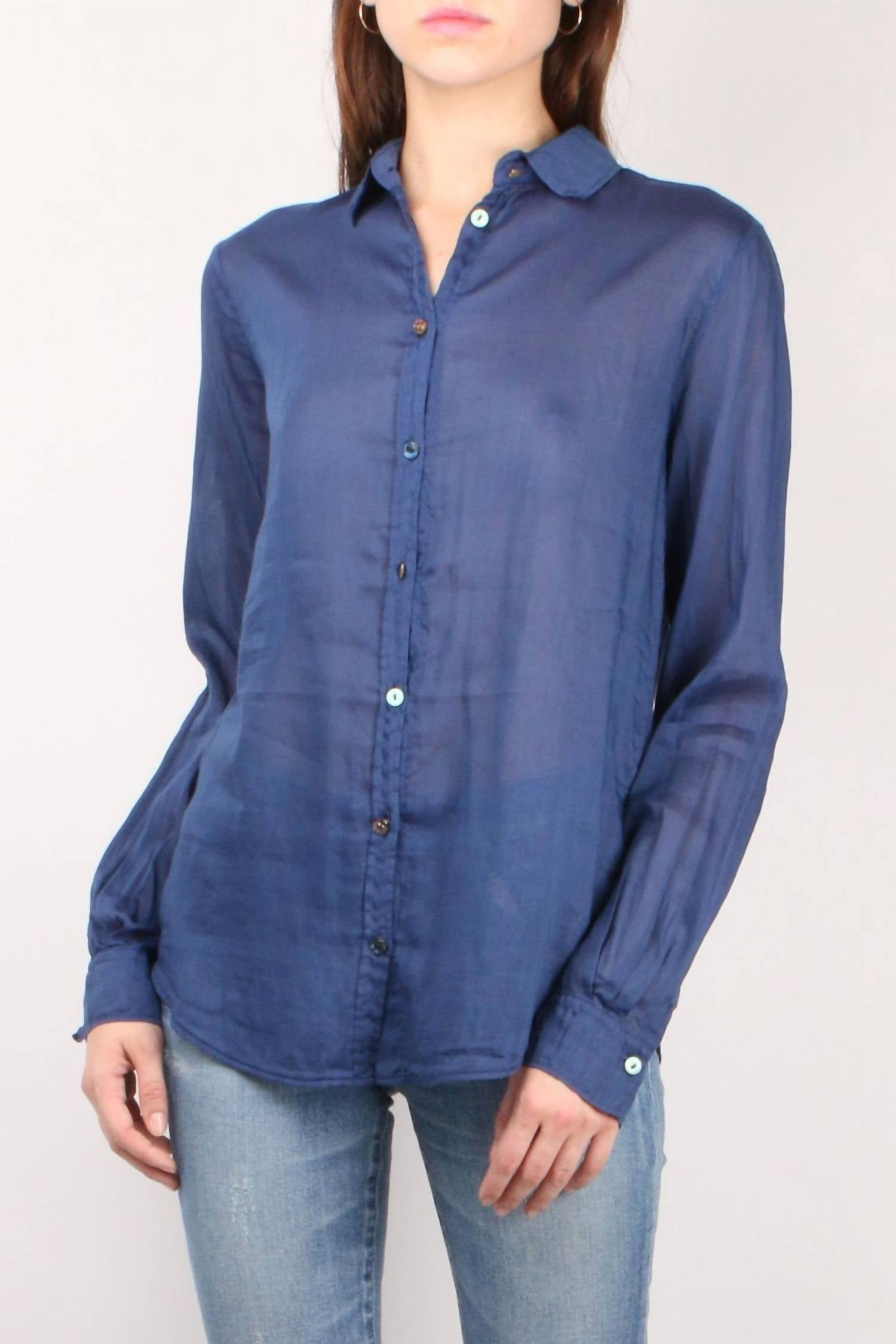 forte forte Voile Shirt in indaco - women's shirt
