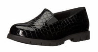 David Tate Women's Pearl Leather Loafers in black croco - women's flats - alternate view