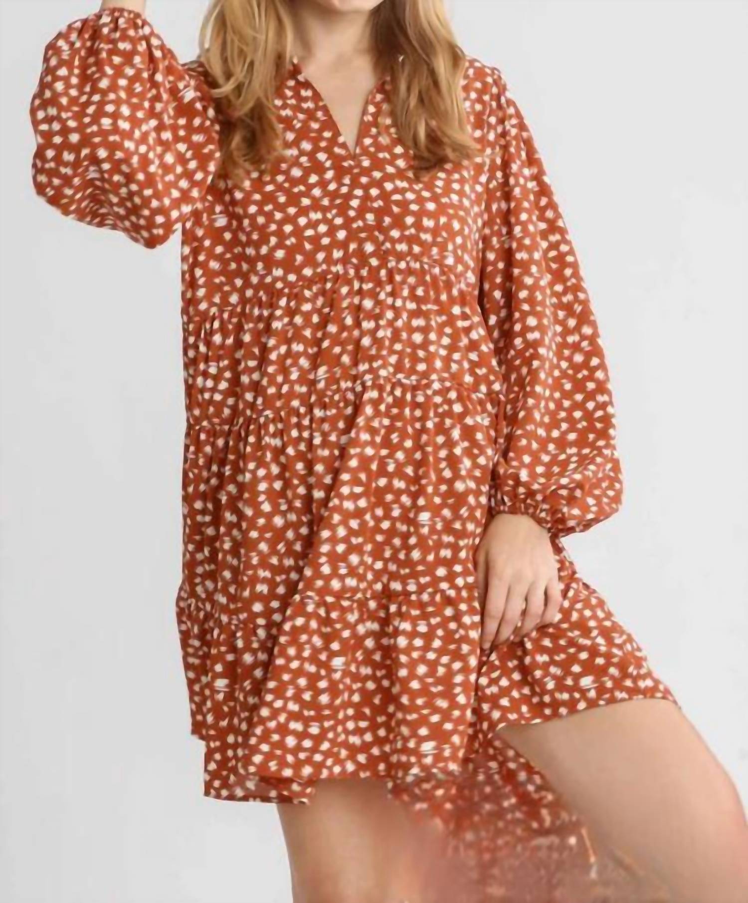Umgee - Rustic Dottie Mini Dress