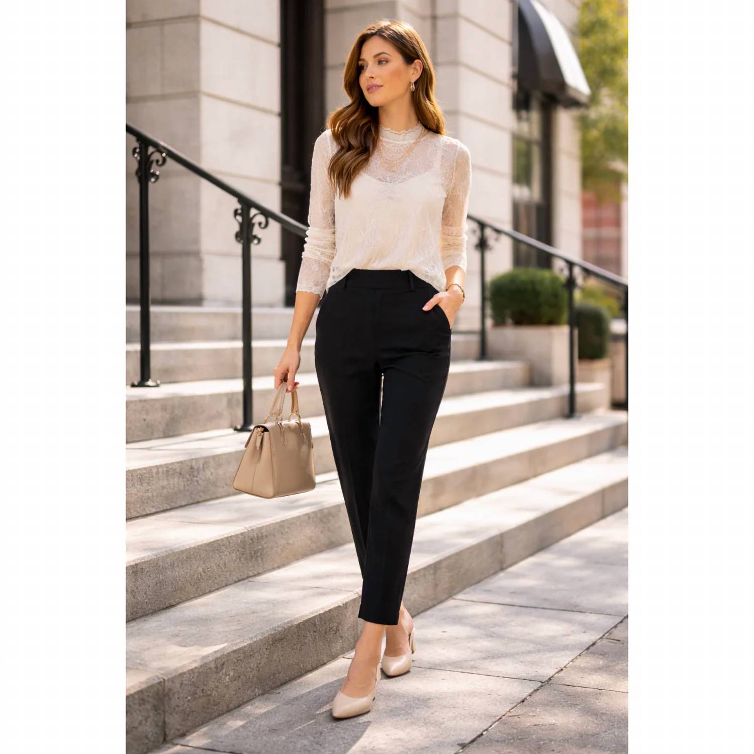Zenana - Classic Stretch Pull On Ankle Pants