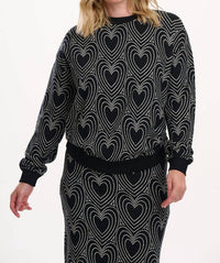 Sugarhill - Gerri Jersey Jacquard Long Sleeve Top