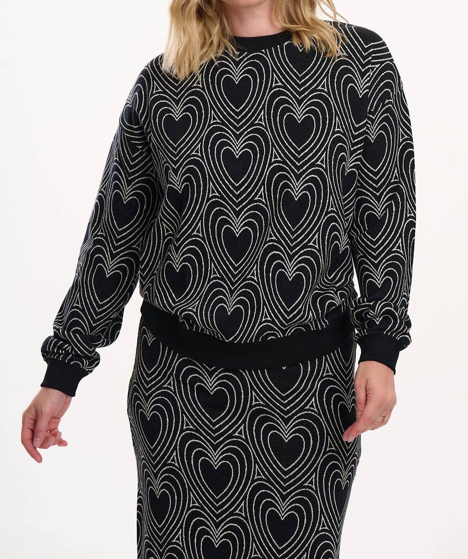 Sugarhill - Gerri Jersey Jacquard Long Sleeve Top