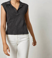 Vince - Cap Sleeve Polo