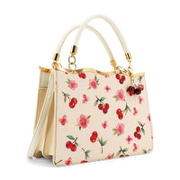 Like Dreams - Women's Cerise Top Handle Cherry Crossbody Bag