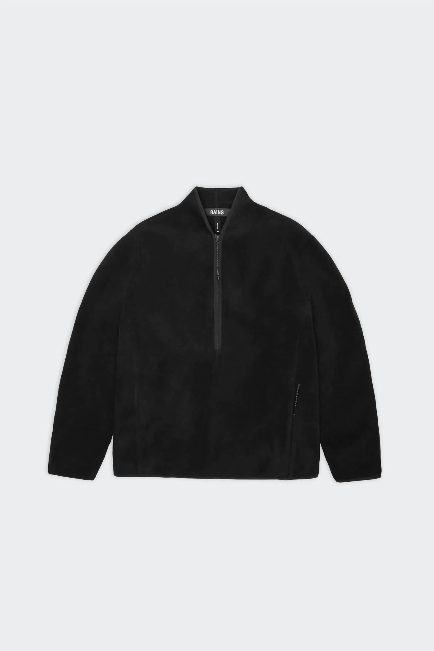 Rains Fleece Pullover in black - men's long sleeve top - view 5